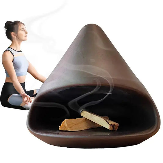 Handcrafted Ceramic Incense Stick Stand – Palo Santo Holder for Relaxation & Meditation