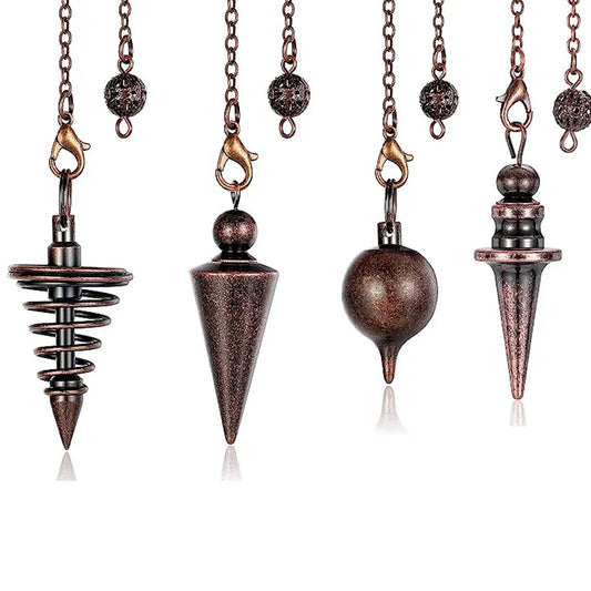 Copper Metal Pendulum – Dowsing & Divination Tool for Energy Work & Meditation